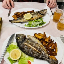 Retiro da Trindade - Fish, salad and chips