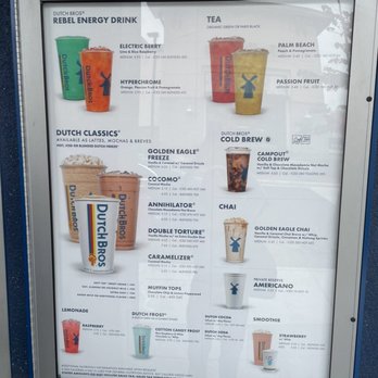 Dutch Bros Coffee - Side menu - Juice Bars & Smoothies Near Me - Eastvale, California Dutch Bros Coffee - Side menu - Juice Bars & Smoothies Near Me - Eastvale, California