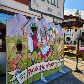 Obertal Inn - Fun photo op by the office - Hotels Near Me - Leavenworth, Washington Obertal Inn - Fun photo op by the office - Hotels Near Me - Leavenworth, Washington