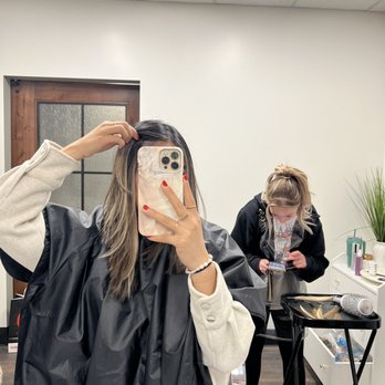The Mane Studio - Just after color correction / low lights / balayage. Before great lengths extensions (Devany in the back picking out best options for me). - Hair Stylists Near Me - Walnut Creek, California The Mane Studio - Just after color correction / low lights / balayage. Before great lengths extensions (Devany in the back picking out best options for me). - Hair Stylists Near Me - Walnut Creek, California