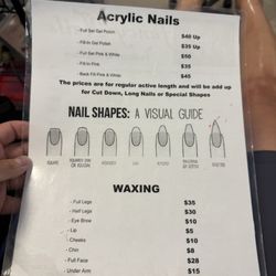 Fancy Nails - Prices as of 6-30-25