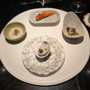Provenance - Oyster, lobster, prawn, and fermented white asparagus - French Near Me - Philadelphia, Pennsylvania Provenance - Oyster, lobster, prawn, and fermented white asparagus - French Near Me - Philadelphia, Pennsylvania