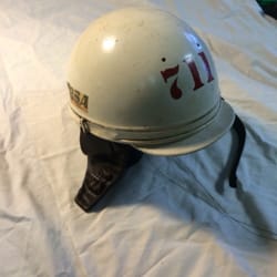 Warehaus 57 - Grandfather's motorcycle helmet. Géno from Paris 1950's