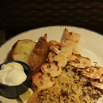 Red Lobster - Grilled shrimp with rice and baked potato - Seafood Near Me - Brooklyn, New York Red Lobster - Grilled shrimp with rice and baked potato - Seafood Near Me - Brooklyn, New York