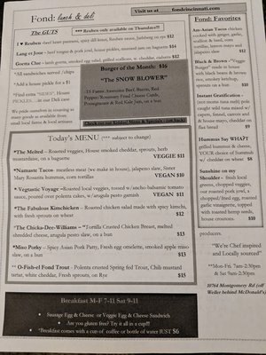 Menu photo 5 Fond: Lunch and Deli Montgomery, OH Menu photo 5 Fond: Lunch and Deli Montgomery, OH