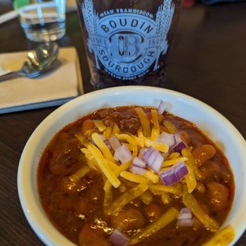 Boudin SF - Side of chili - Bakeries Near Me - San Marcos, California
