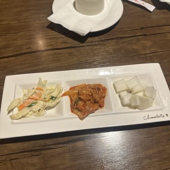 Song Cook's - Complimentary sides; coleslaw, kimchi and radish - Korean Near Me - Mississauga, Ontario Song Cook's - Complimentary sides; coleslaw, kimchi and radish - Korean Near Me - Mississauga, Ontario