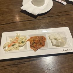 Song Cook's - Complimentary sides; coleslaw, kimchi and radish