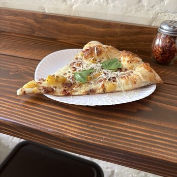Slicehaus Pizzeria - Potato and bacon slice, $6.50 plus tax = $7.08 - Pizza Near Me - New York, New York Slicehaus Pizzeria - Potato and bacon slice, $6.50 plus tax = $7.08 - Pizza Near Me - New York, New York