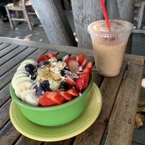 Photo of Krakatoa - San Diego, CA, United States. Swedish Winter coffee and Acai Bowl
