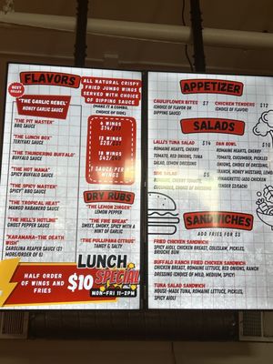 Menu photo 4 D&N Hot Wings San Francisco, CA