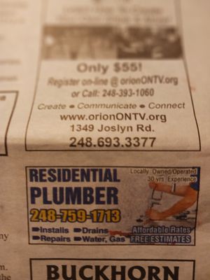 Residential plumber