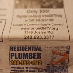 Residential plumber