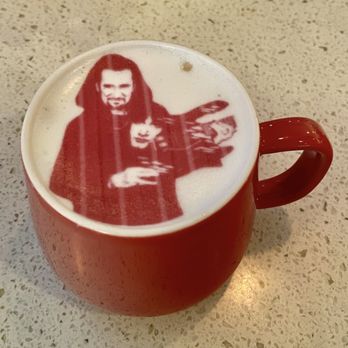 Red Maple - Example of coffee with customized image added. - Cafes Near Me - Los Angeles, California Red Maple - Example of coffee with customized image added. - Cafes Near Me - Los Angeles, California