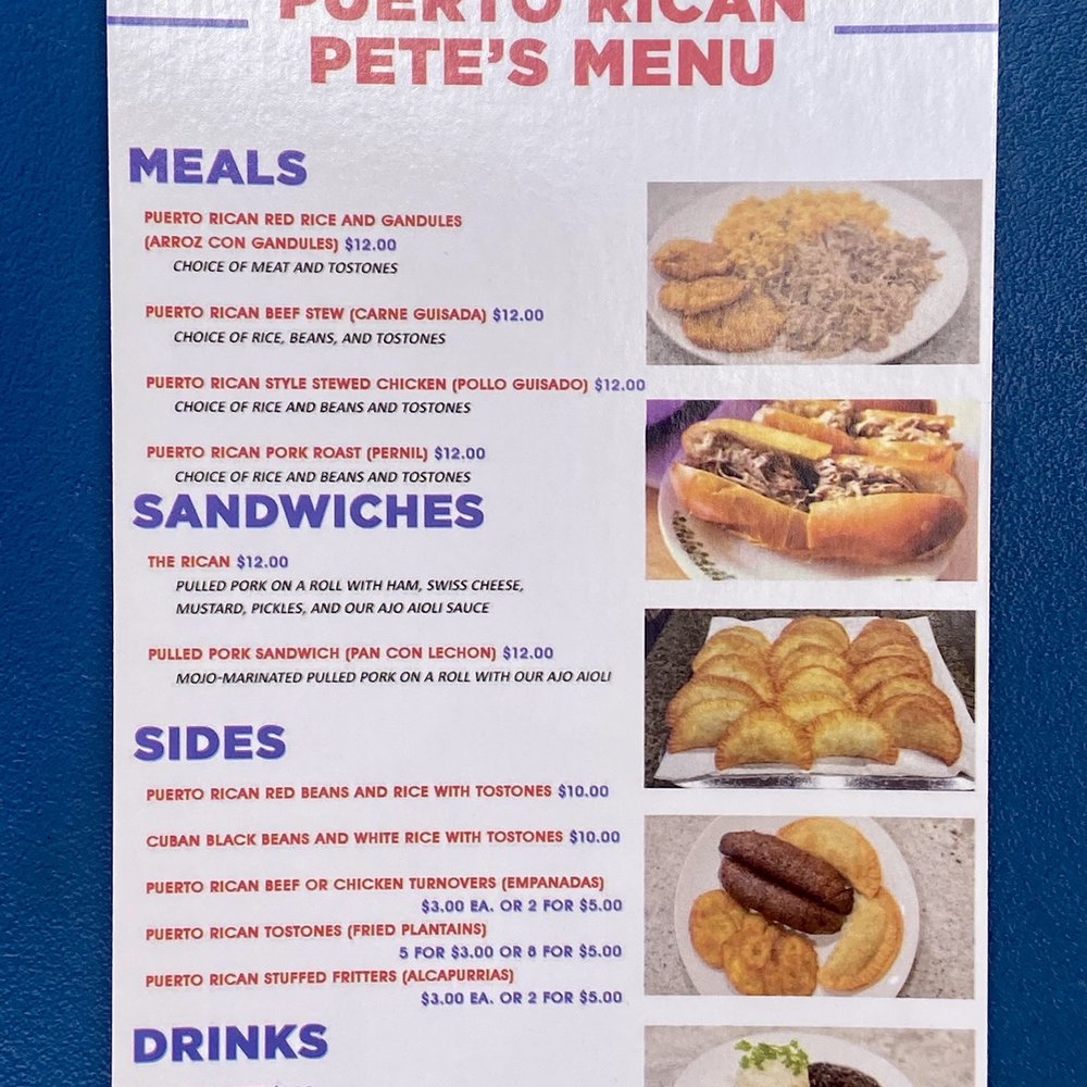 Puerto Rican Pete's - Menu - Puerto Rican Near Me - Surprise, Arizona Puerto Rican Pete's - Menu - Puerto Rican Near Me - Surprise, Arizona