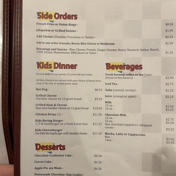 Douglas Cafe - the menu for the restaurant - Cafes Near Me - Douglas, Alaska