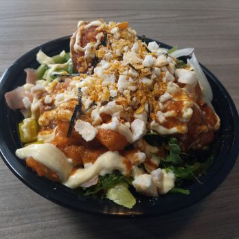 Poke Maki Ramen - My large bowl with the works ($17). 2 proteins, half salad half rice, all the toppings. - Sushi Bars Near Me - Glendale, Arizona Poke Maki Ramen - My large bowl with the works ($17). 2 proteins, half salad half rice, all the toppings. - Sushi Bars Near Me - Glendale, Arizona