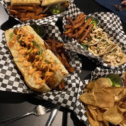 Nauti Inn Barstro - Whitefish taco, shrimp po'boy, whitefish sub