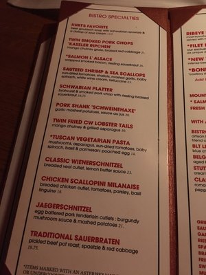 Menu photo 7 Kurt's Euro Bistro Duluth, GA