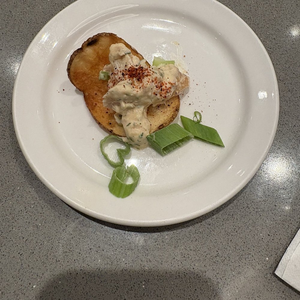 Fish City Grill - Potato chip with smoked trout dip - Seafood Near Me - Waco, Texas Fish City Grill - Potato chip with smoked trout dip - Seafood Near Me - Waco, Texas