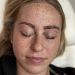 Spoolie & Mane  - This is after the brow lamination and tint done by our stylist.