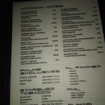 Palmz Lounge - Menu - Hookah Bars Near Me - Huntington Beach, California Palmz Lounge - Menu - Hookah Bars Near Me - Huntington Beach, California