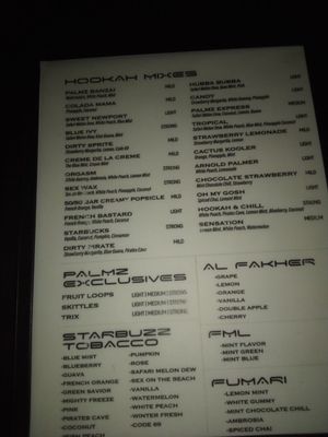 Menu photo 1 Palmz Lounge Huntington Beach, CA Menu photo 1 Palmz Lounge Huntington Beach, CA
