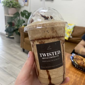 Twisted Sistas - Twix frappe two shots - Coffee & Tea Near Me - Donna, Texas Twisted Sistas - Twix frappe two shots - Coffee & Tea Near Me - Donna, Texas