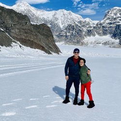Samho Tour & Travel - Loved spending this quality time with Mom. Oh yeah, that's Mt. Kinley, by the way. Optional activities are totally worth it!