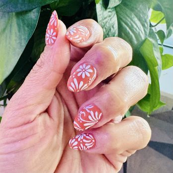 Milano Nail Spa - Custom Floral Fiesta Nail Designs - Waxing Near Me - Phoenix, Arizona