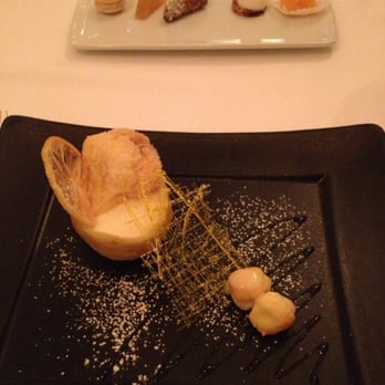 Don Alfonso 1890 - Dessert of the traditional tasting menu. Lemon mousse with deep fried lemon. Deep fried, again?? - Italian Near Me - Sant'Agata dei due Golfi, NA Don Alfonso 1890 - Dessert of the traditional tasting menu. Lemon mousse with deep fried lemon. Deep fried, again?? - Italian Near Me - Sant'Agata dei due Golfi, NA