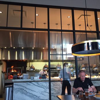 Patina 250 - View of kitchen from our table - New American Near Me - Buffalo, New York