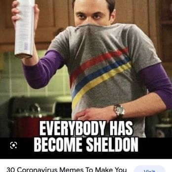 McDonald's - I don't recommend eating there - A man in a gray t-shirt with colorful stripes and purple sleeves holds a can, with text overlay about Sheldon. - Coffee & Tea Near Me - Lansdowne, Pennsylvania