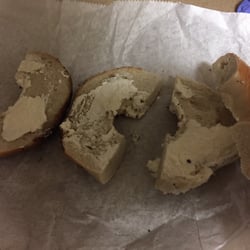 Bagelicious - Bagel with "cream cheese" - thanks Bagelicious! Awful.