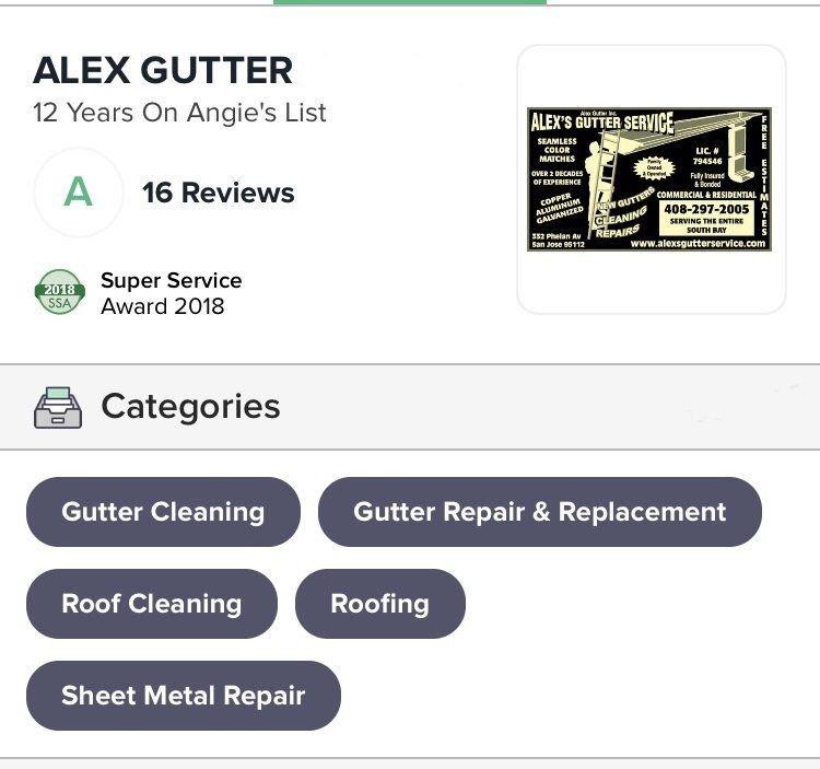 Slide of Alex Gutter & Roof