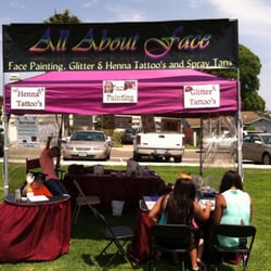 All About Face - Our booth for events and fairs