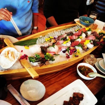 Nozomi - The sashimi boat!! - Sushi Bars Near Me - La Jolla, California Nozomi - The sashimi boat!! - Sushi Bars Near Me - La Jolla, California