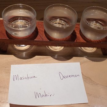 Ushiwakamaru - Sake flight - Japanese Near Me - New York, New York Ushiwakamaru - Sake flight - Japanese Near Me - New York, New York