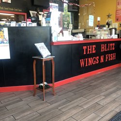 The Allstarr Blitz Wings & Fish - What you see as soon as you walk in.