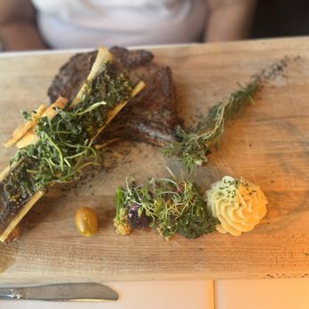 Slahal Steakhouse - Rib eye with side of bone marrow - Salad Near Me - Tacoma, Washington Slahal Steakhouse - Rib eye with side of bone marrow - Salad Near Me - Tacoma, Washington