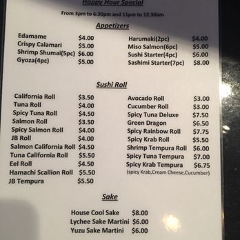 Kanpai - MISS THIS MENU :( - Sushi Bars Near Me - Boca Raton, Florida