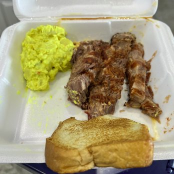 Neon Pig - Here is what a $24.00 Brisket Patter (minus the Cole slaw) looks like from the Neon Pig! - Barbeque Near Me - Thackerville, Oklahoma Neon Pig - Here is what a $24.00 Brisket Patter (minus the Cole slaw) looks like from the Neon Pig! - Barbeque Near Me - Thackerville, Oklahoma