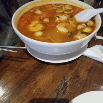 Dumpling + Noodle - Indian Girl had a spicy shrimp ramen. - Noodles Near Me - Bronxville, New York