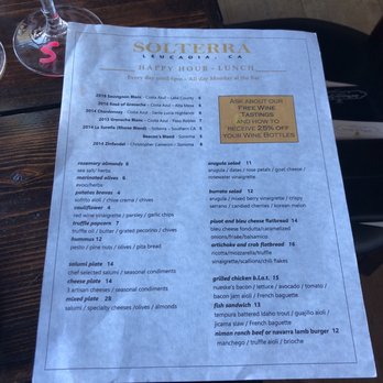 Solterra Winery & Kitchen - Wine Bars Near Me - Encinitas, California