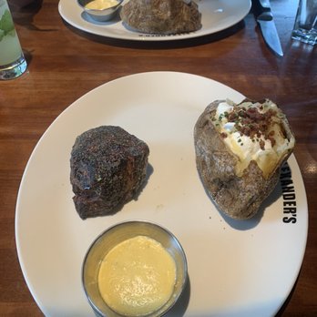 J. Alexander's - Filet Mignon with Béarnaise w/ loaded baked potato (w/o cheese per request) - New American Near Me - Columbus, Ohio