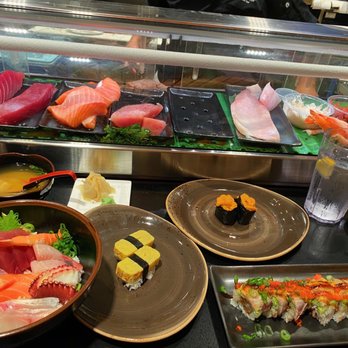 Mikuni - Chirashi, Tamago Nigiri (egg roll), Uni (Sea Urchin), Impossible Roll ~ Ig plug: @thedavisfoodie - Japanese Near Me - Davis, California