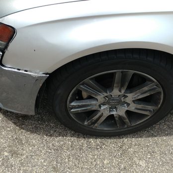 Ames Collision Center - Before job..it was misaligned and discolored - Body Shops Near Me - Dallas, Texas
