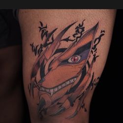 252 Tattoo - Kumara peaking through the eight trigrams seal
