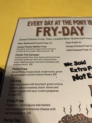 Menu photo 8 Thirsty Pony Sandusky, OH