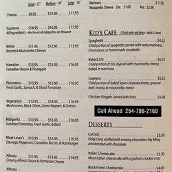 Giovanni's - Menu